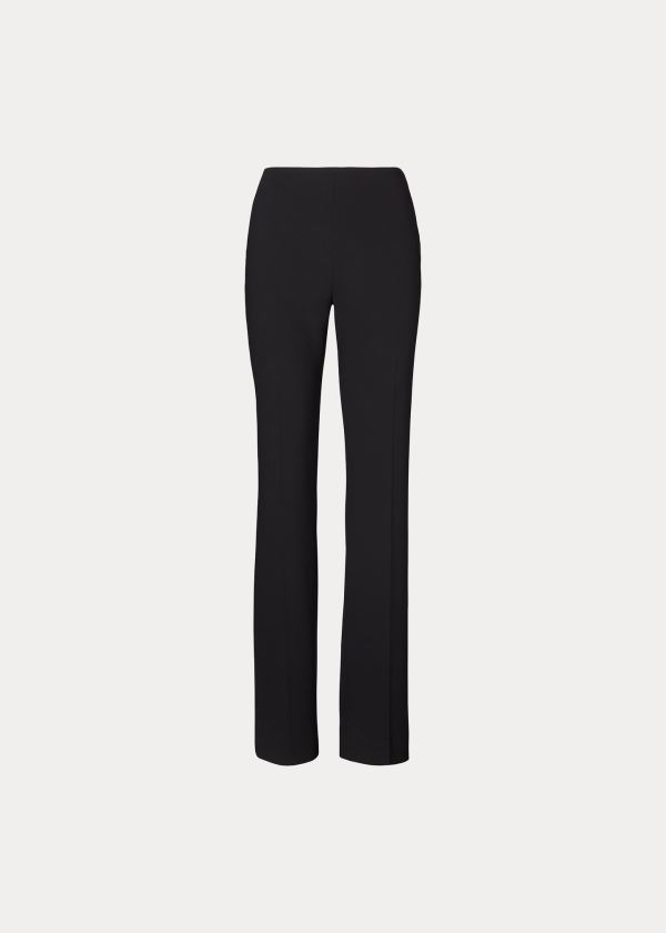 Pantalones Ralph Lauren Mujer Negros - Alandra Stretch Wool - FSJIN0518